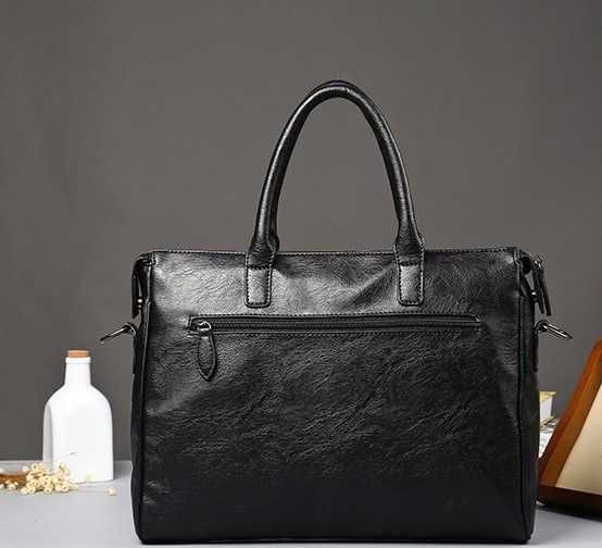 Чоловіча мужская кожаная модная стильна сумка для документів портфель