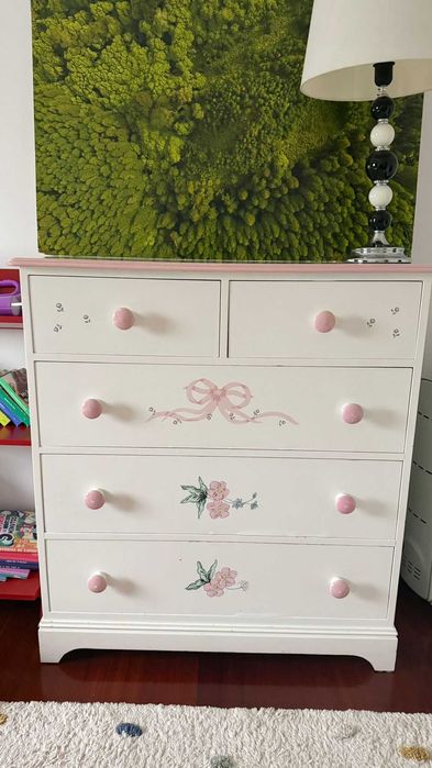 Conjunto Quarto de Criança Estilo Romântico/Provençal "El Osito Azul"