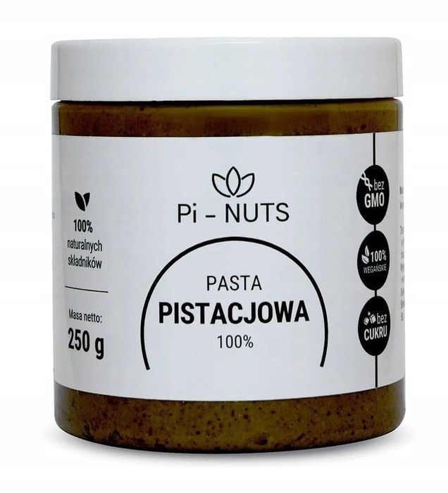 pasta z pistacji świeża pistacja 100% - pi-nuts - 250 g