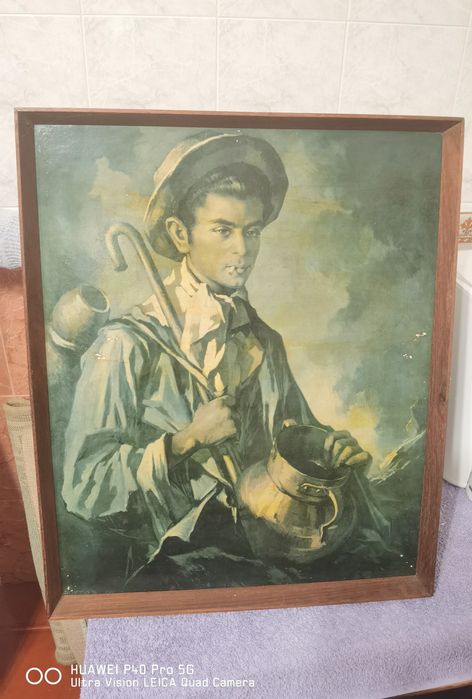 Quadro pintado antigo