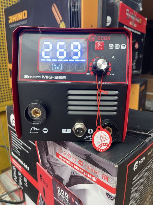 Инверторный полуавтомат EDON smart MIG-265 (mini, 1кг, без газа+сварка