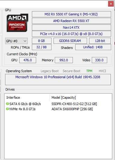 Karta Graficzna MSI Radeon RX 5500xt GAMING X_gwarancja
