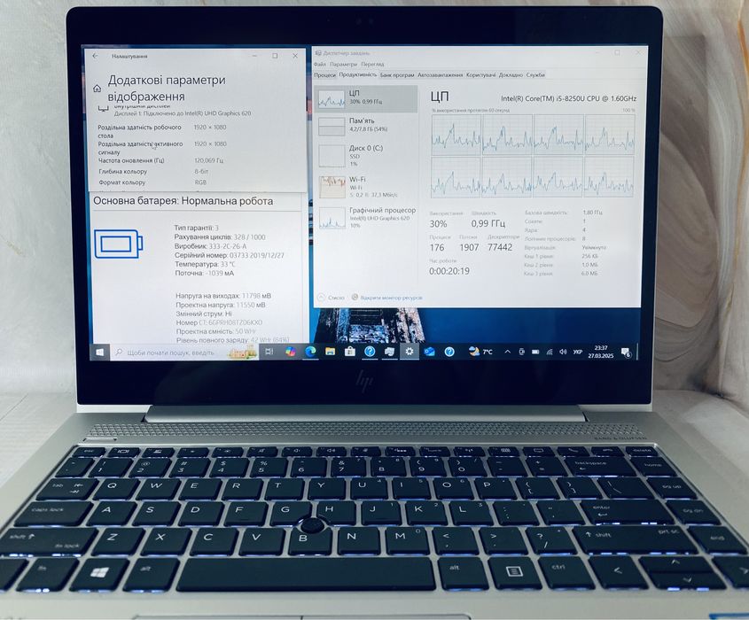 ‼️Алюмінієвий•Сенсорни‼️HP EliteBook 840 G5 14.1 FHD iPs i5-8250u