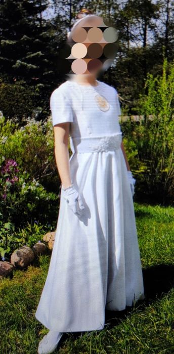 Sukienka komunijna z dodatkami