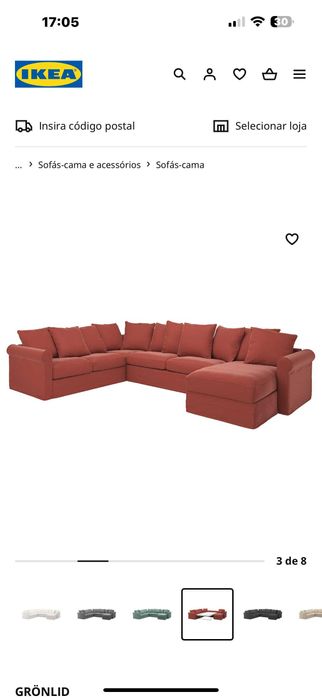 Sofá com chaise longue