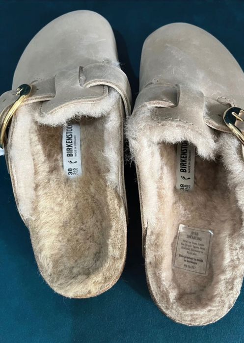 Birkenstock Boston owcza wełna rozm 38