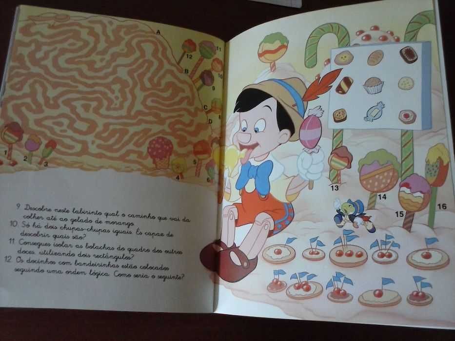 Pinóquio livro com história e jogos