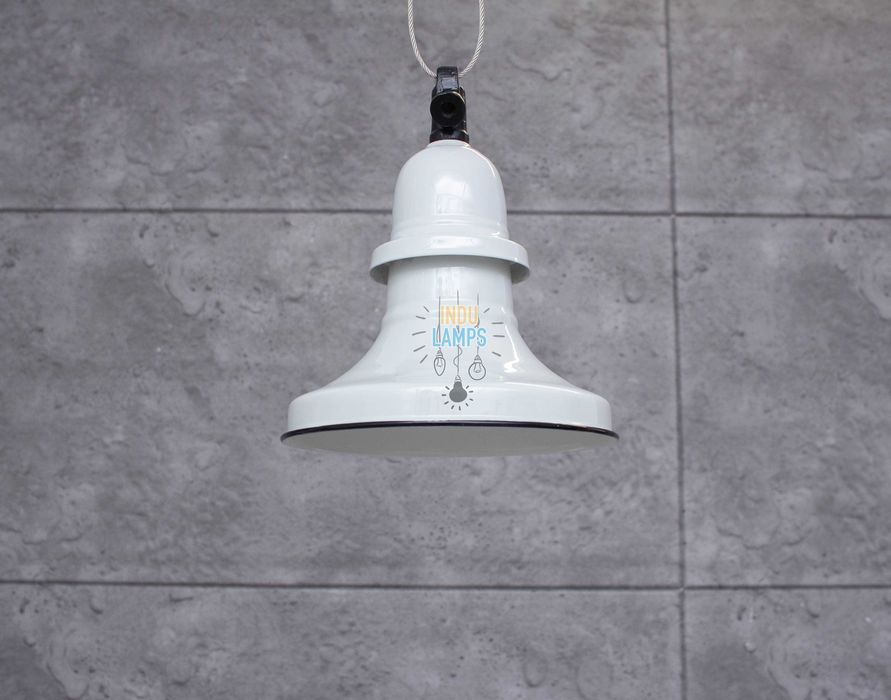 Lampa emaliowana LOFT przemysłowa fabryczna