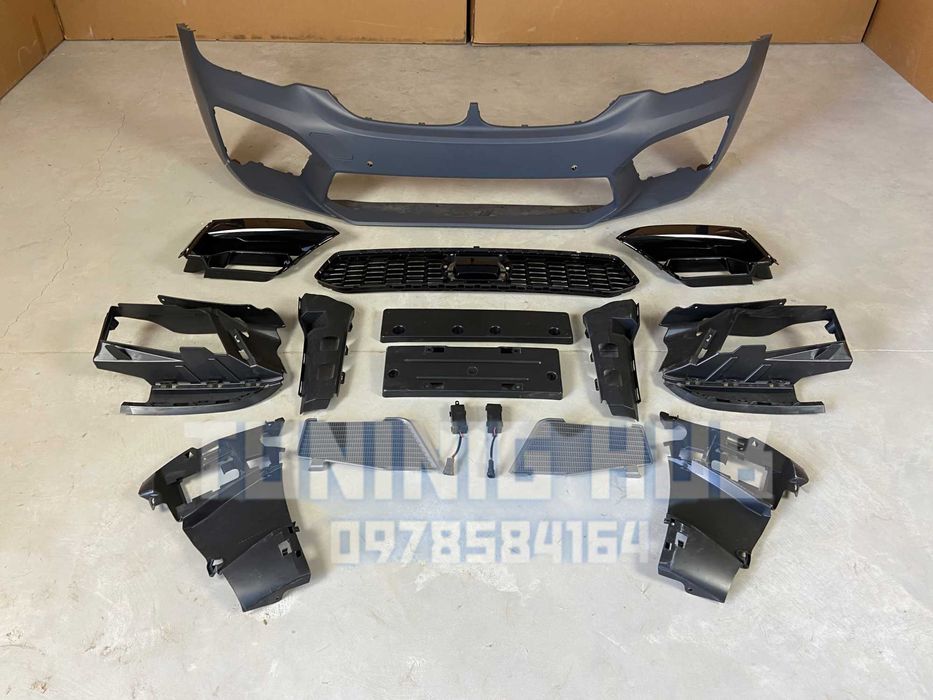 бампер bmw g30 m5 f90 (дорест в стиле рест) бмв г30 ф90 без замены фар