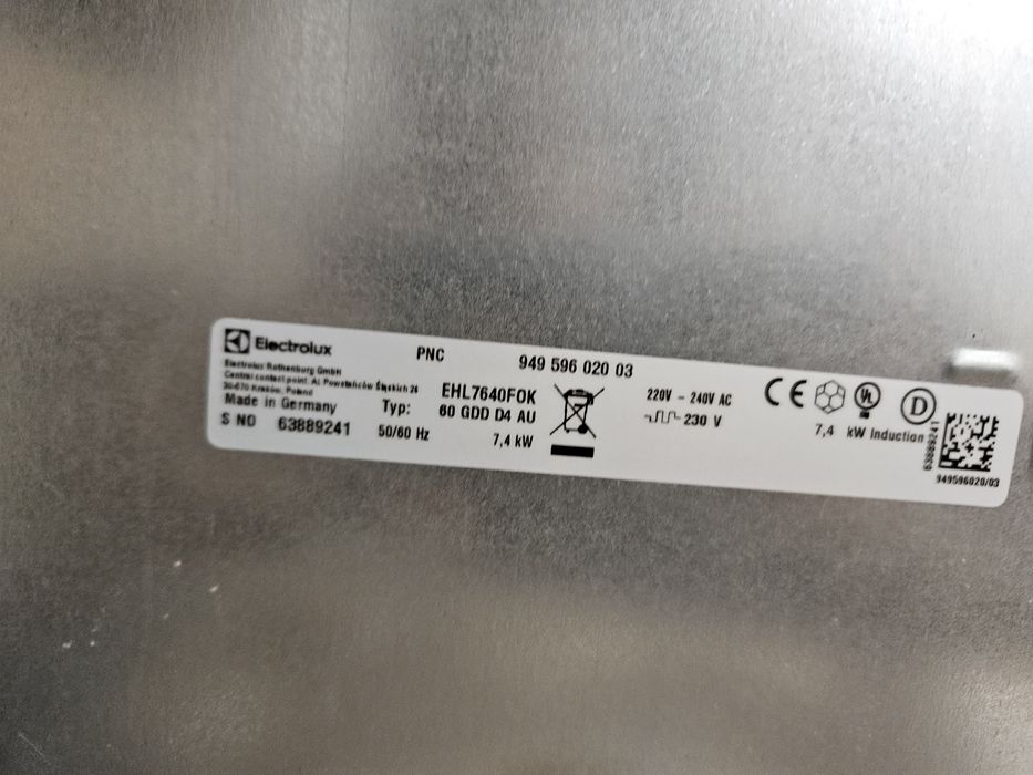 Płyta indukcyjna Electrolux  EHL 7640FOK na części