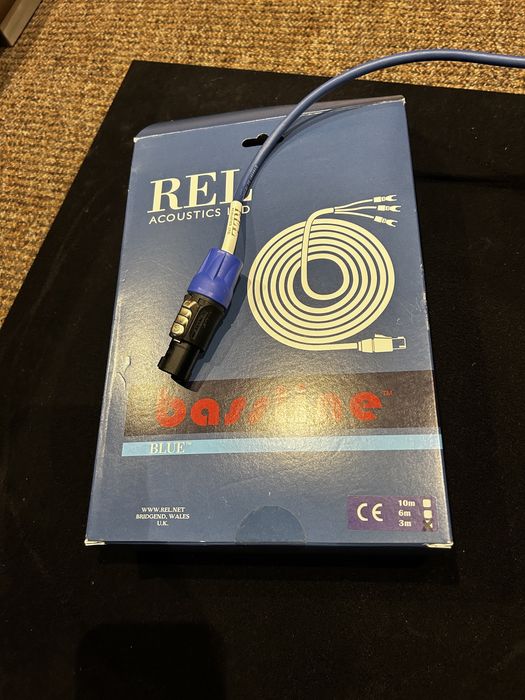 REL Bassline Blue 3 m. kabel do podłączenia subwoofera