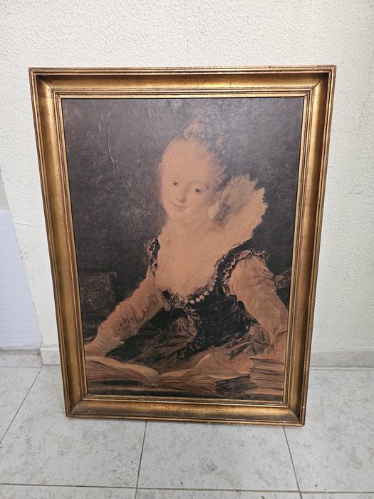 Quadra pintura moldura