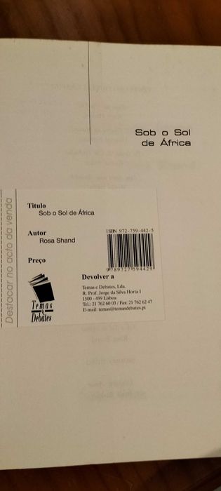 Sob o Sol de àfrica