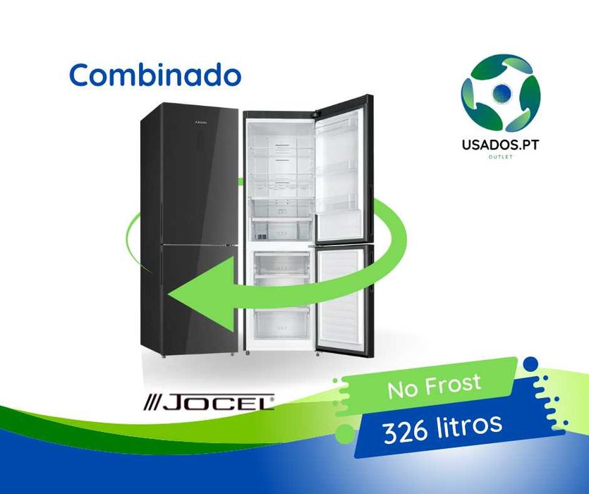 Combinado Preto 326L No Frost Jocel