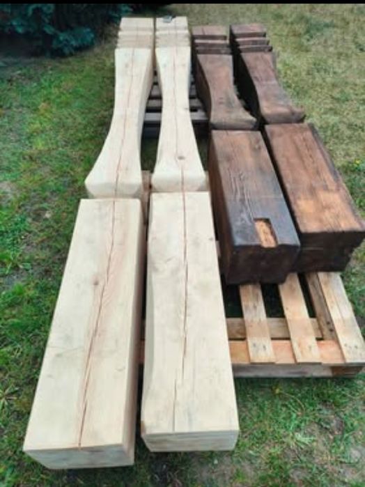 Słupy ozdobne 25cm*25cm 2szt 220cm 2szt 300cm