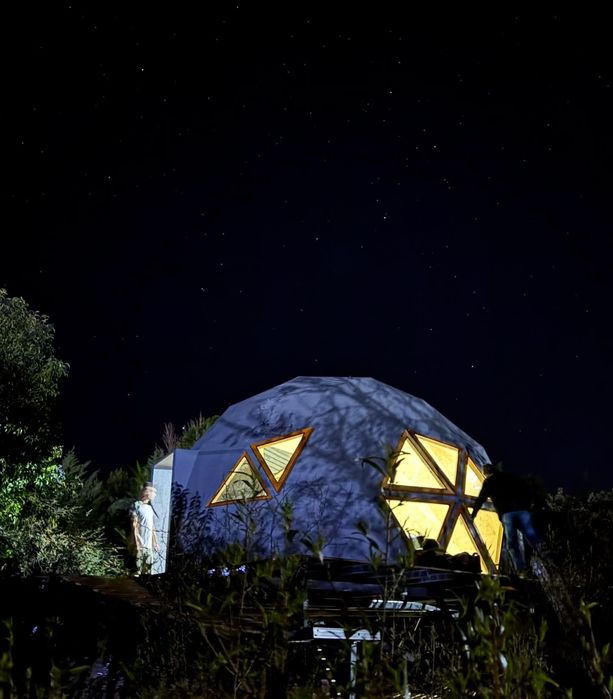 Casa de madeira Dome geodésico