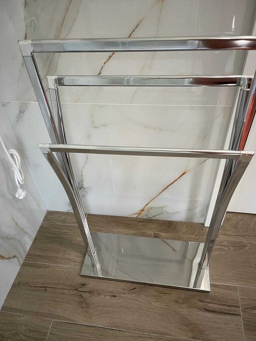 Toalheiro com 3 barras cromado 48,5 x 88