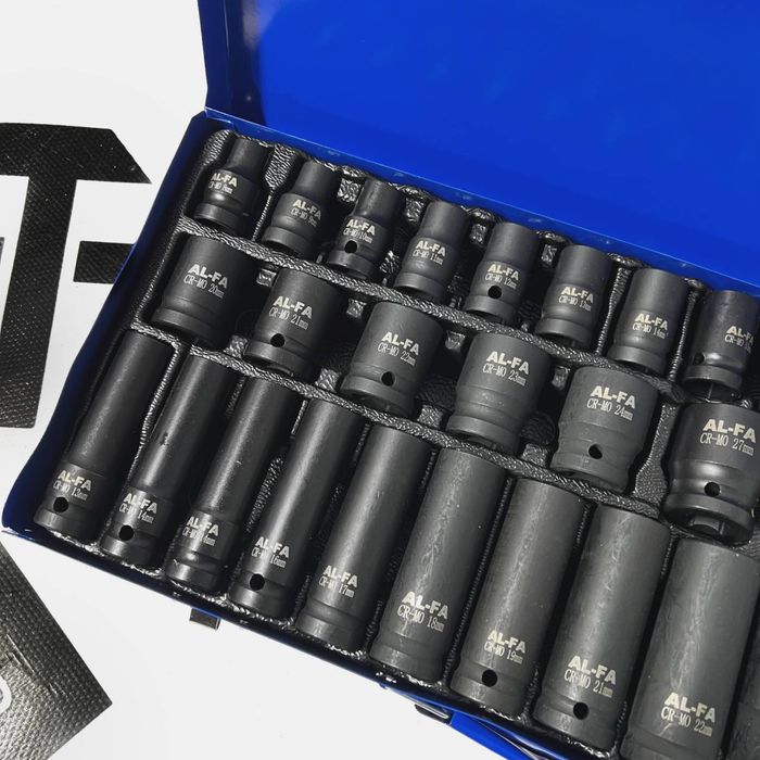 Набір ударних головок низьких та високих 1/2 35од. (10-32мм)