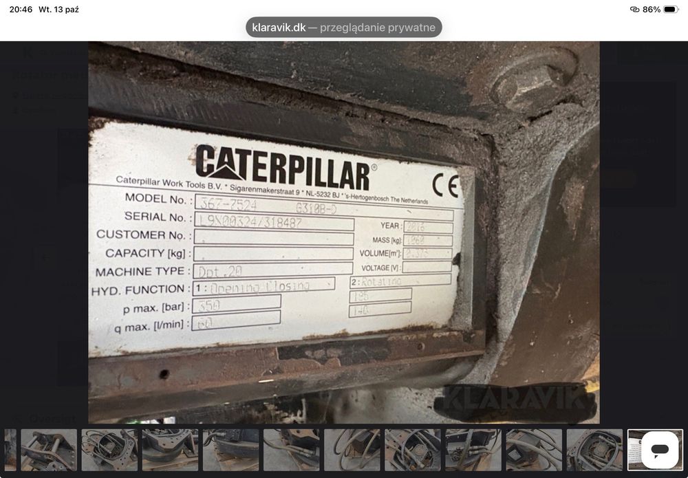Rotor s60 plus szybkzłàcze cat 347