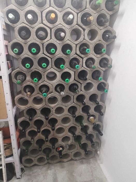 Garrafeira cimento por modulos duplo