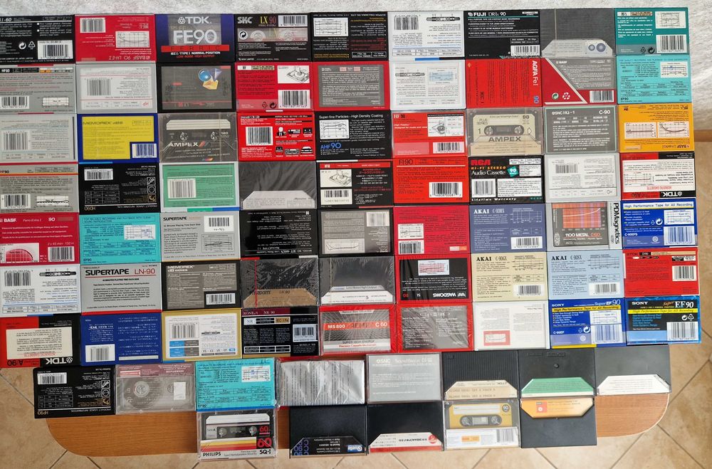 Аудиокассеты 70х-90х годов НОВЫЕ Maxell, Sony, TDK, BASF AKAI и прочие