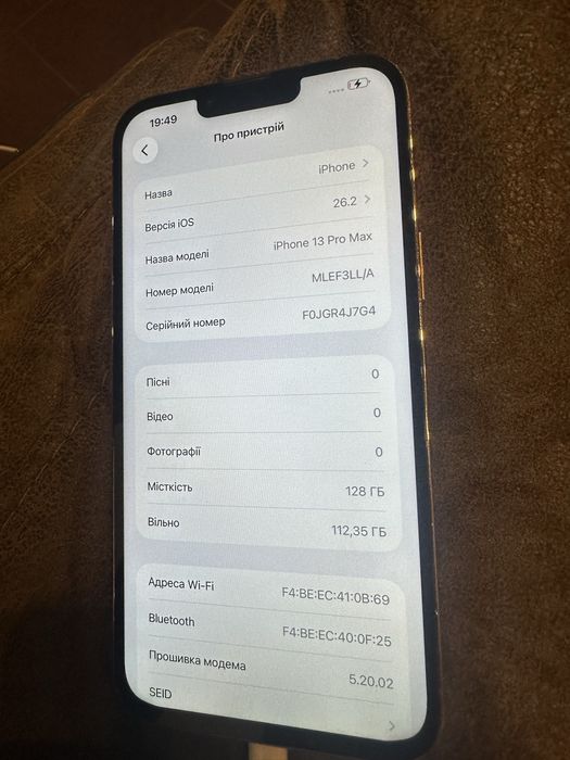 Iphone 13 Pro Max 128GB gold