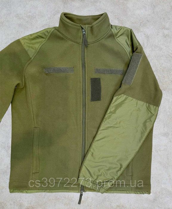 Флисова кофта олива