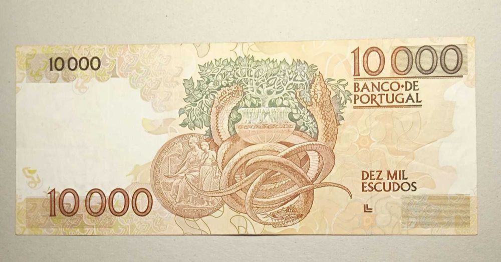 Nota 10 mil escudos 1991 Egas Moniz - Envio Gratis