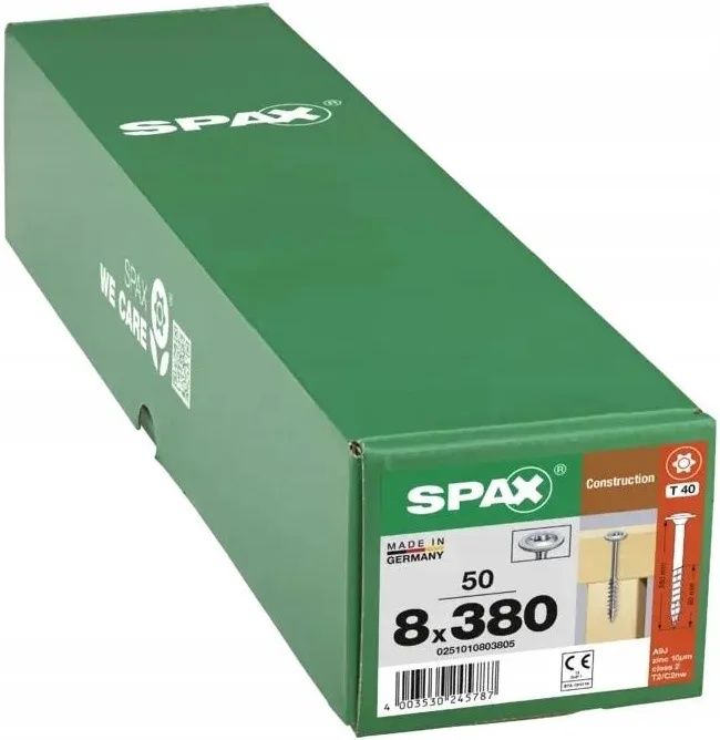 Spax  8 na 380  Dociągające