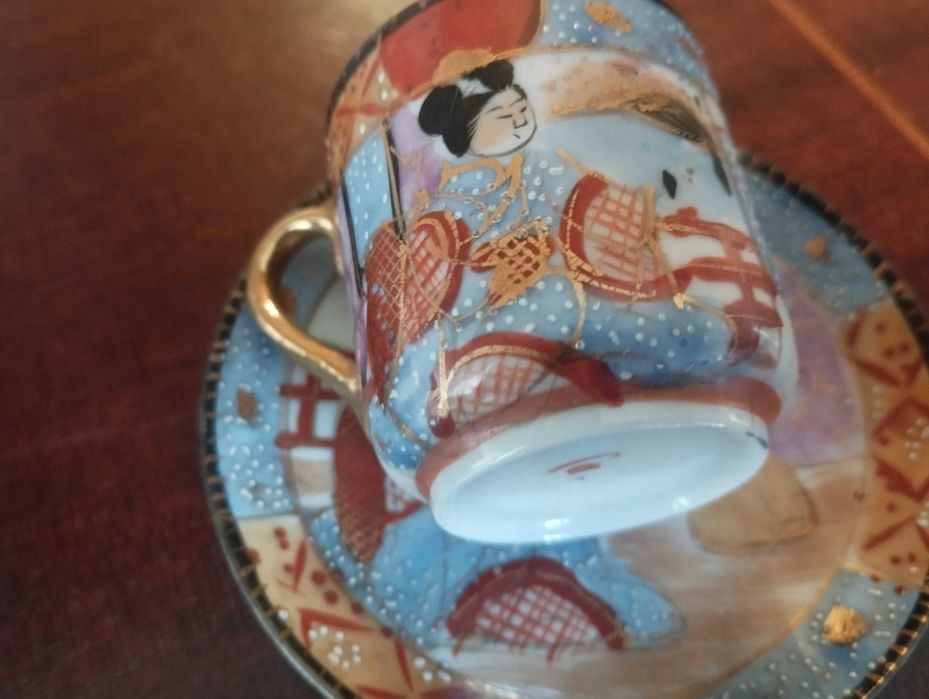 2 chávenas de café japonesas antigas