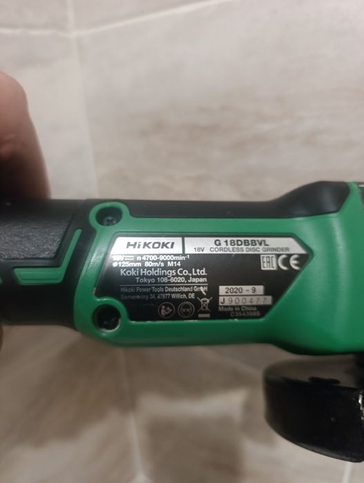 Болгарка Hitachi HiKOKI G18DBBVL