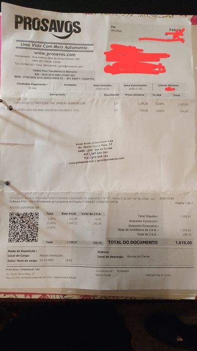 Cama Invacare com colchão anti-escaras