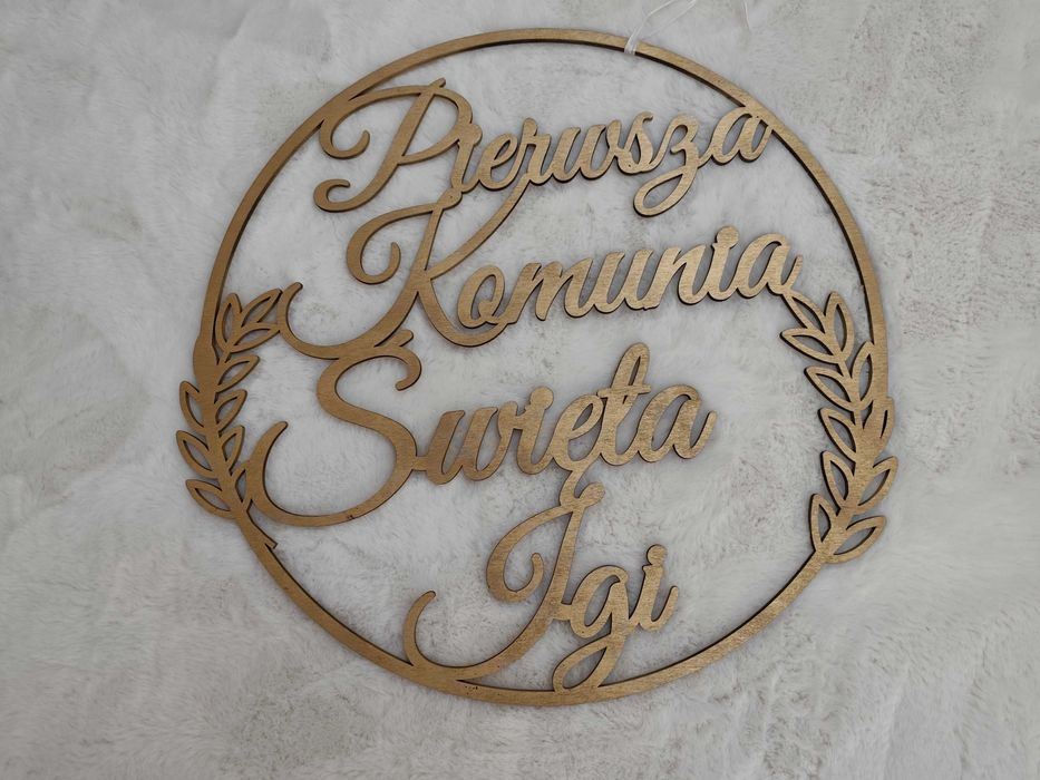 Sprzedam dekorację Pierwsza Komunia Święta Igi