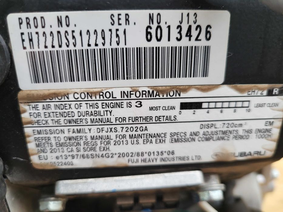 Dwucylindrowy silnik widlasty marki Subaru