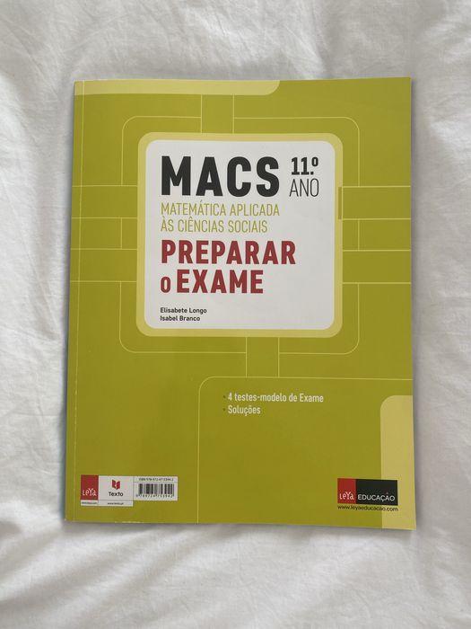 Caderno de atividades + preparação para exame MACS