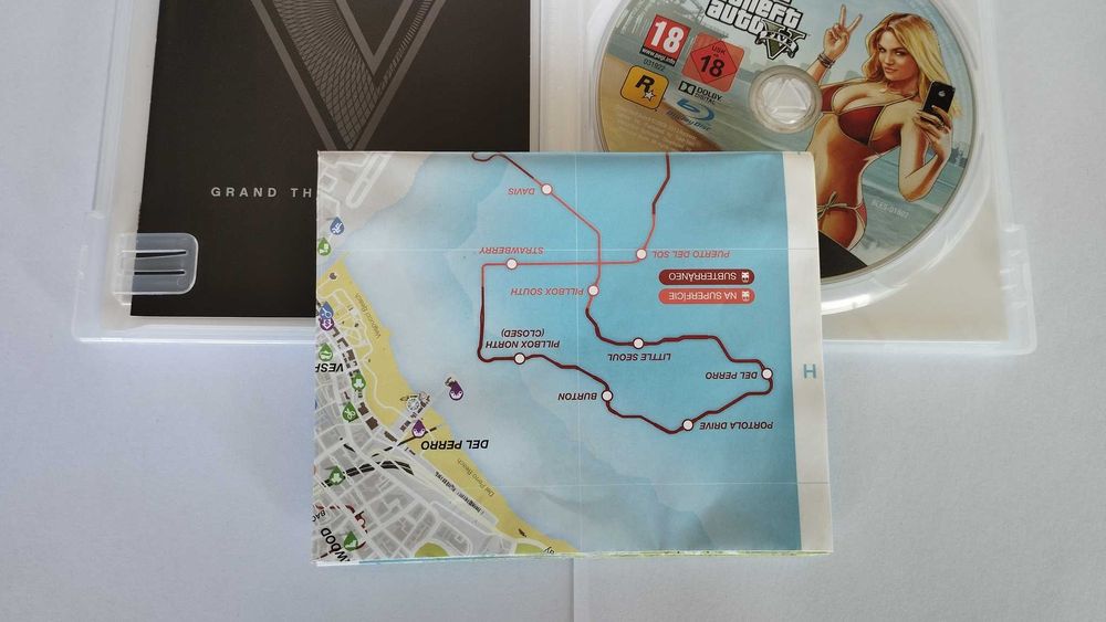 PS3 - GTA 5 - Complete with Manuals + Map (Rare)64750882452610122