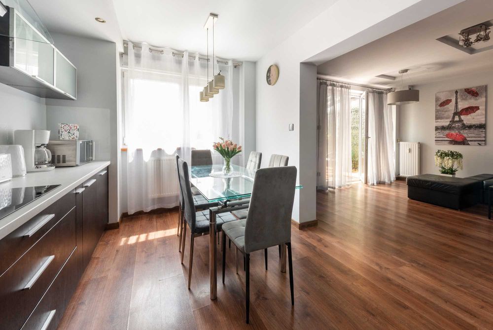 PROMOCJA Ap PARYSKI 4 pokoje 90m2 2 łazienki, 2 poziomy, 9 osób, OGRÓD