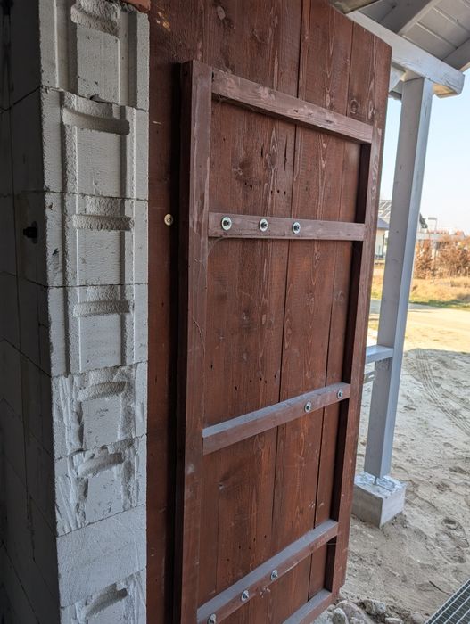 Drzwi tymczasowe na budowę