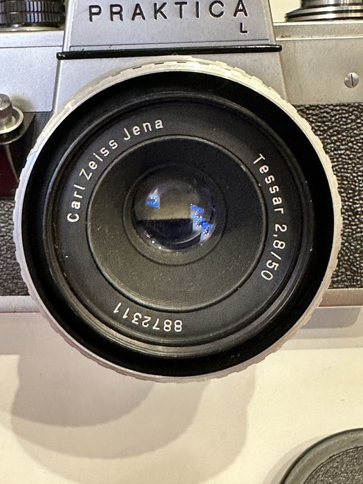 Praktica L  Tessar 2.8, 50 mm.