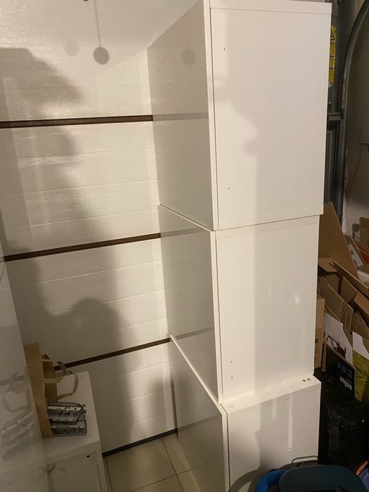 Zestaw Besta Ikea biały połysk 3 szt 120x60 i 4 szt 60x60 stan bdb