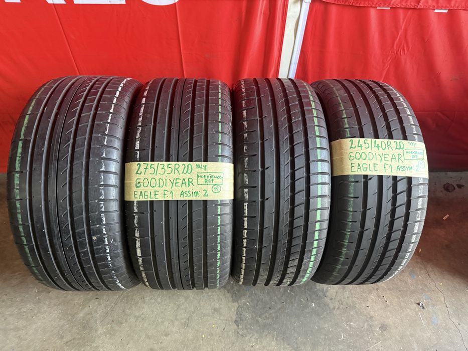 Pneus RFT 245/40/20 + 275/35/20 Goodiyear Todos Como novos