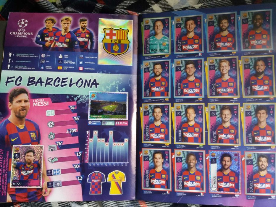Caderneta Futebol Completa Champions League 2019/20 (Toops)