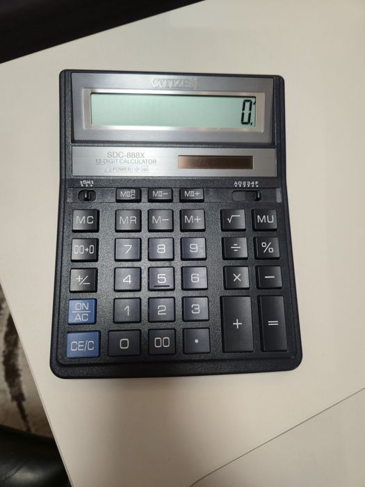 Калькулятор Citizen SDC-888X на солнечных батареях