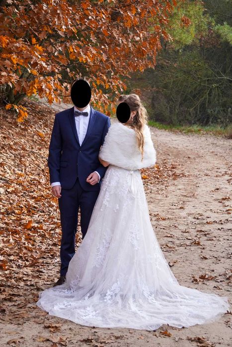 Suknia Ślubna MAGGIE SOTTERO S 161cm + 5cm + bolerko + welon.