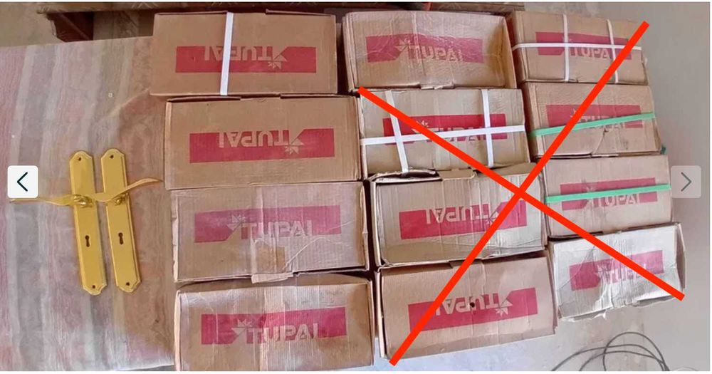 Puxador de porta  TUPAI latão polido