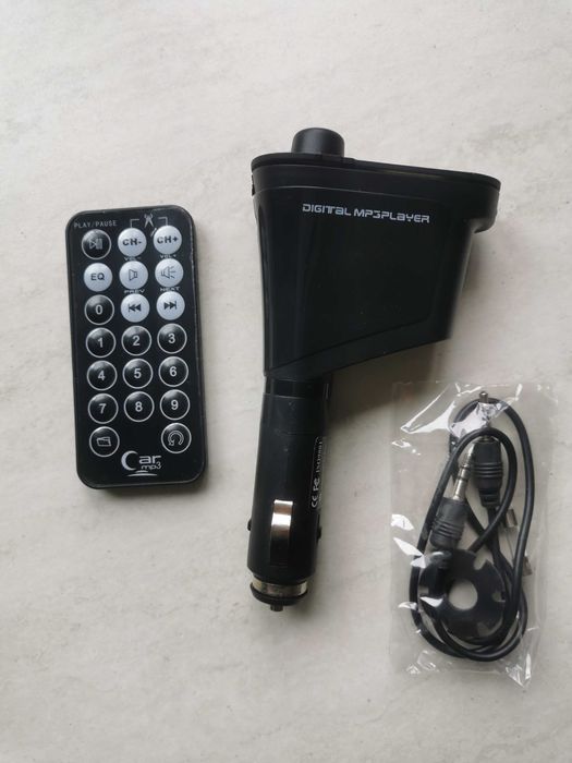 Transmiter samochodowy fm modulator car MP3 wma wireless, nowy