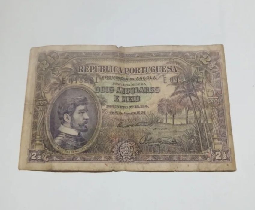 Nota de 2 angolares e meio de 1926