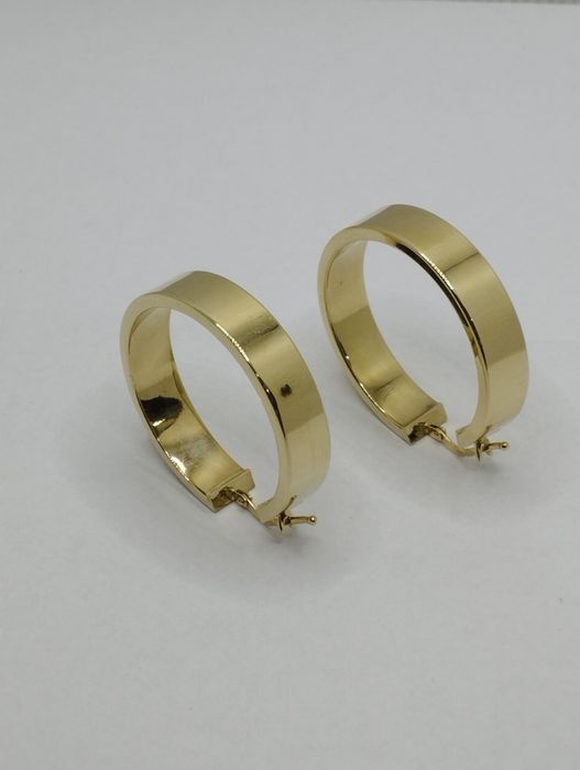 Złote duże koła , złoto 585