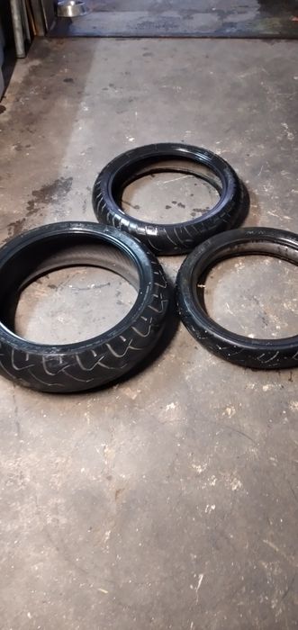 Manetes chimano a óleo, Escape Dt-50 e DTR, Pneus de motas bom Piso