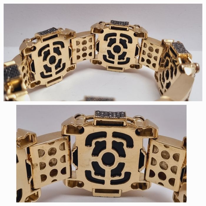 Золотой браслет с бриллиантами